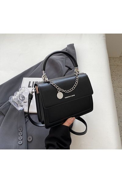 ECARLA Geanta de umar eleganta pentru dame, model nou, colectia Black Fashion Bags, T245