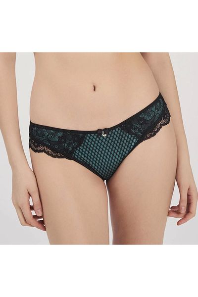 Marsilyan Moonlight 3213 Green Slip with Lace Detail