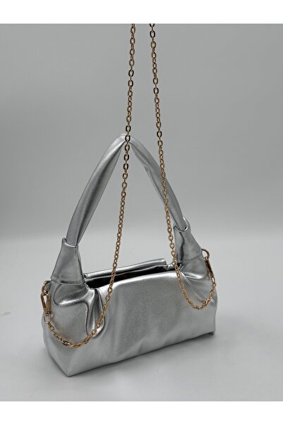 Elanore Zincir Detaylı Düğümlü Kadın El ve Omuz Çantası