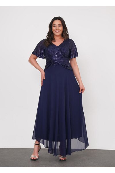 rotop Rochie eleganta Fabiana, culoare bleumarin, Marime 52