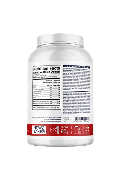 Proteinocean Strawberry Whey Protein - 1.6kg - 64 Servings