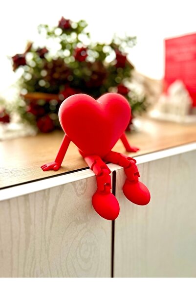 asya butik Ayaklı Kalp - Doğum Günü, Sevgililer Günü Için Masaüstü Hediyelik (5 CM)