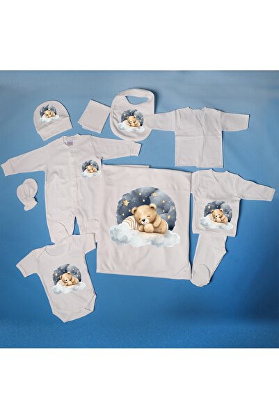 soft wing مجموعة من 10 قطع من القطن والعضوية - مجموعة الخروج من المستشفى 14