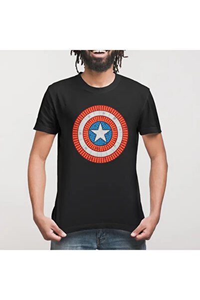 Built By Crazy Captain America Icon Light Unisex T-Shirt