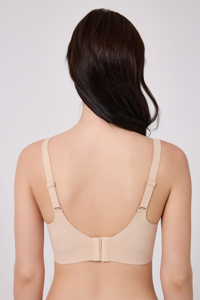 Bernato # Hicyoksutyen Laser Cut Zero Trace Gathering Bra – Comfortable Support, Soft Touch