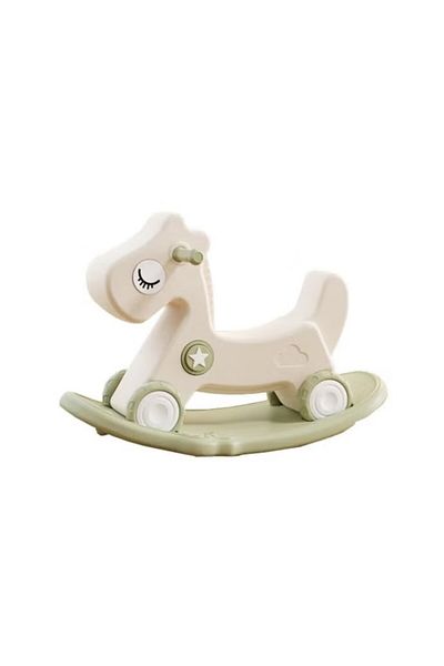 FULLJOY 2-in-1 Rocking Horse for Toddlers with Detachable Balance Board and Footrest