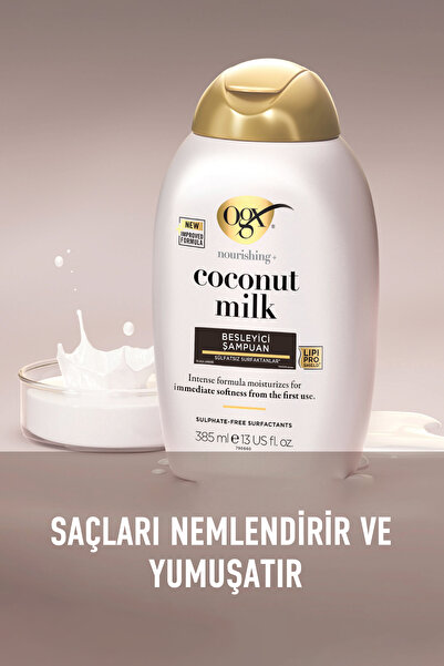 OGX Besleyici Coconut Milk Sülfatsız Şampuan 385 ml