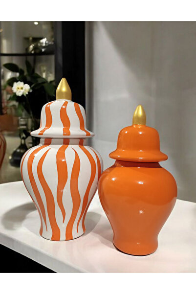 VERA HOME DECOR مزهرية مكعبة من السيراميك مصنوعة يدويًا بنمط الحمار الوحشي ال...