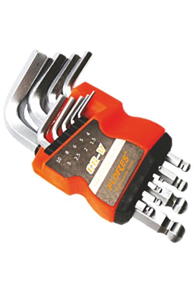 flores Professional round hexagon, 220 mm, 9 pcs / set