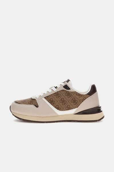 Guess Island Men's Ecru Sneaker Fmjıslpel12-Whıbe
