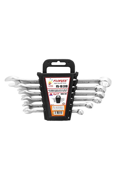 flores Set chei combinate fixe si inelare, 6 piese, chrome vanadium