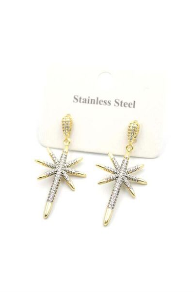 MR RZN STORE Polar Star Earrings - Gold