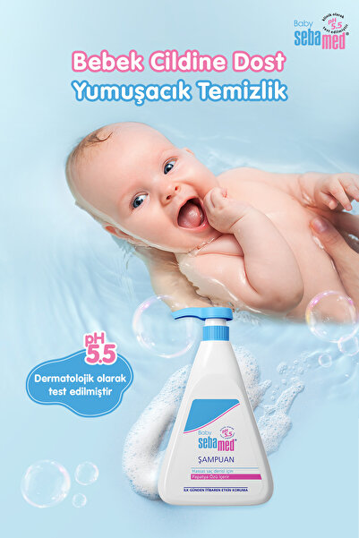 Sebamed Baby PH 5.5 Göz Yakmayan Formül Nemlendirici Etkili Papatya Özütlü Bebek Şampuanı 250 ML