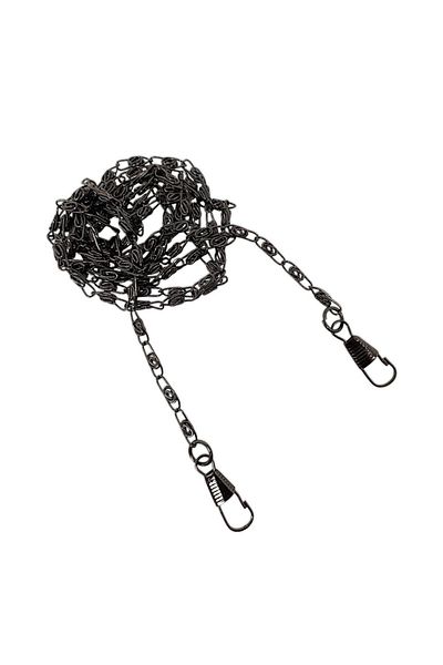 orhanucuzluk Αλυσίδα τσάντας Fox Tail Hook Ασημί 120 εκ