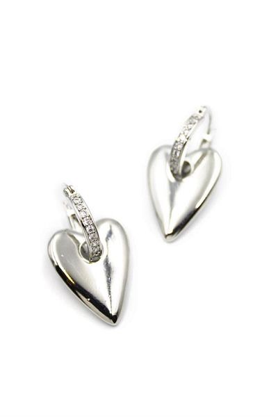 MR RZN STORE Heart Earrings - Silver