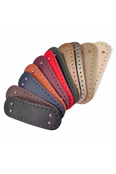 orhanucuzluk Τσάντα Βάση Δερμάτινη 7x22 cm (1 Τεμάχιο) Μέντα