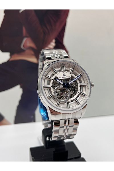 Momentus Skeleton Automatic Mens Wrist Watch 5 Atm Waterproof with 3 Years Warranty