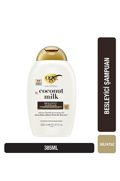 OGX Coconut Milk Sulfate-Free Nourishing Shampoo - 385 ml