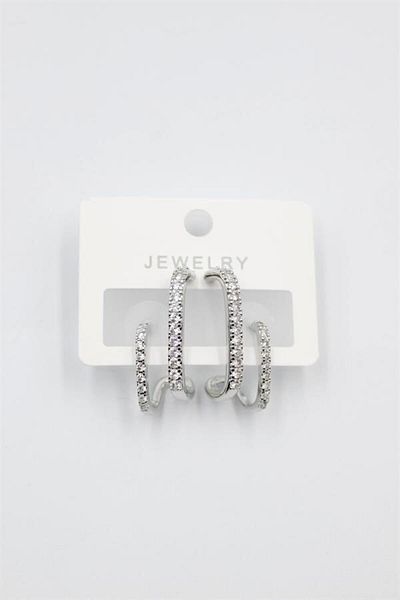 Royaleks Jewelled Earrings - Silver