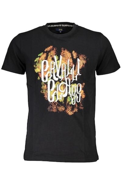 Cavalli Class T-shirt with logo print, Cavalli Class, black, M