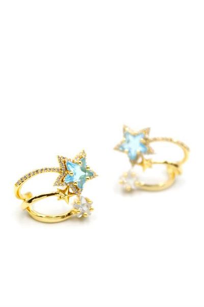 Royaleks Multiple Star Earrings - Gold