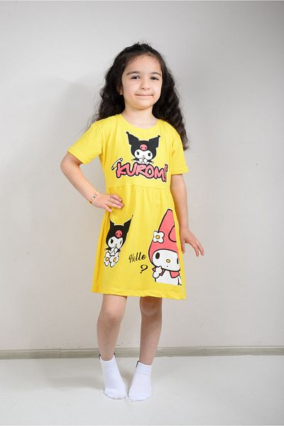 KİDSPİTİRCİK ROCHIE DE BĂTĂTĂ CU IMPRIMARE KUROMİ GALBENĂ FĂRĂ (100% BUMBAC)