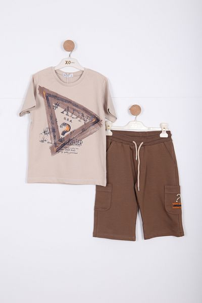 xo kids moda Комплект шорти за момче, горнище 8-14 години, 4224