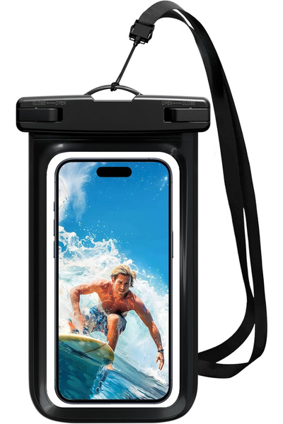 Powerfox Tüm Telefonlara Uyumlu Yağmur Su Geçirmez WaterProof Deniz Havuz Altı Telefon Kılıfı