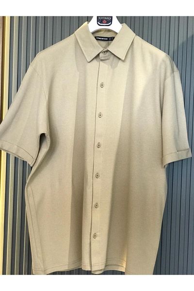 LACİVERTMEN 2724 Honeycomb Single Jersey Commlekfort Fit πουκάμισο με χαλαρή εφαρμογή