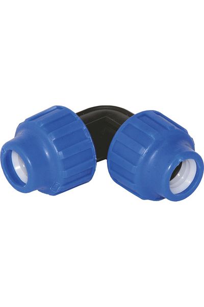 flores PHD water elbow, 25 mm, Nut + Nut