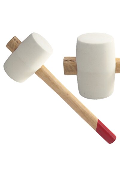 flores Бял гумен чук с дървена дръжка, 750 г