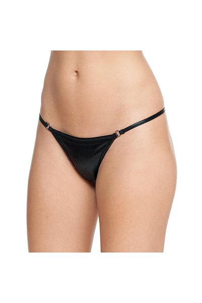 GECKO COLLECTION String Thong Women's 2-Pack Lace and Ring Detailed Panties
