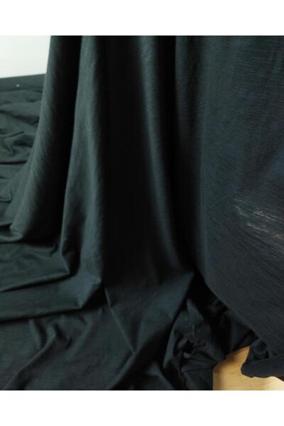 Kumaş Parça Чорний колір з фламбованим супрем-трикотажем Довжина: 180 см