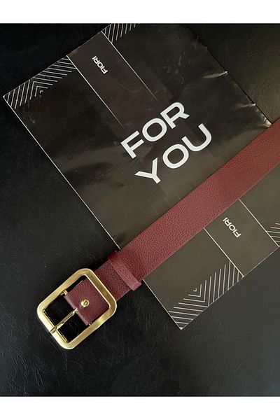 Fiori Women's Trouser Belt, Jacket Belt, Dress Belt, Shirt Belt with Gold Buckle