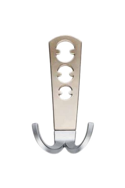 flores Large metal hanger, OZS-3043, satin, 65 x 130 mm
