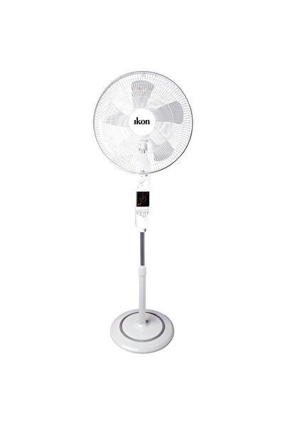 Ikon Stand Fan With Remote, White, IK-TS68R