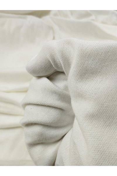 Kumaş Parça Πλεκτό Soft Interlock σε εκρού χρώμα (Πλάτος 160 cm x Μήκος 325 cm)