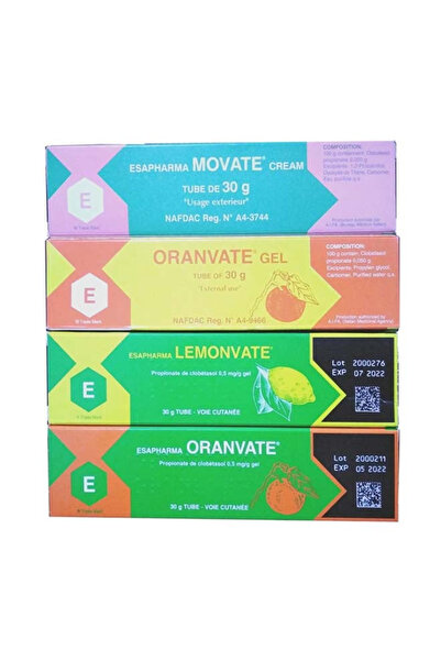 ESAPHARMA مجموعة جل/كريم تبييض مكونة من 4 قطع 120 جرام 120جرام