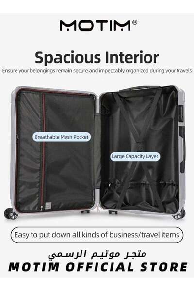 MOTIM Travel Luggage PP Hard Shell Clearance Luggage with Spinner Wheels TSA Lock and Hard Side 20 inch