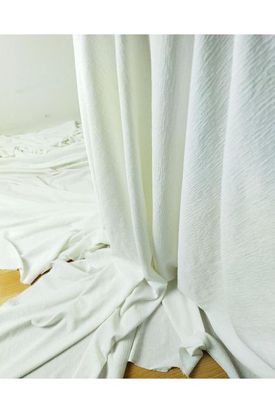 Kumaş Parça Σατέν επένδυση σε εκρού χρώμα (Πλάτος 125 cm x Μήκος 240 cm)