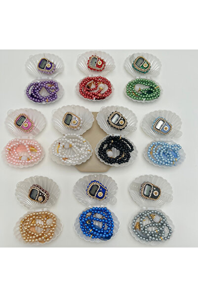 lenagiftworkshop 10 Adet Karışık Istiridye Kutulu Karışık Renk Zikirmatik Ve Tesbih Seti Hediyelik Mevlüt Umre Hac