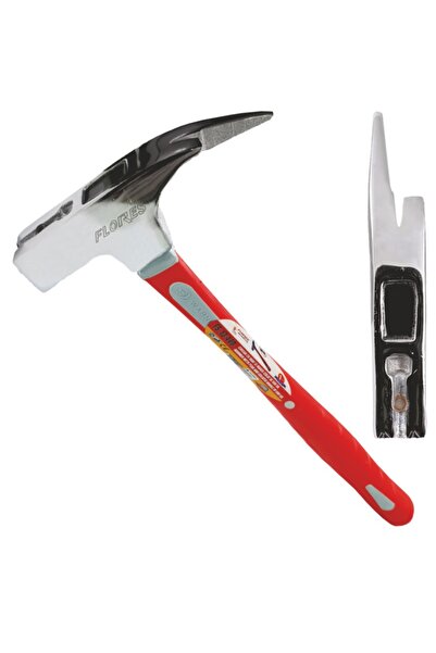 flores Дърводелски чук с неравни върхове, изолирана дръжка, 600 г