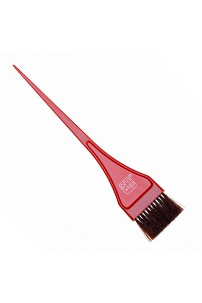 Generic Pro Tip Crimped Nylon Bristle Tint Brush, Red