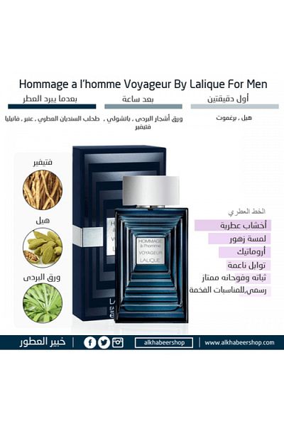Lalique Lalique Homage La Homme Voyager Eau de Toilette 100ml