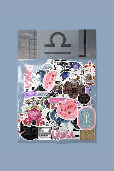 dadi ramba Libra Zodiac Sticker Pack -Bullet Journal - Agenda -Laptop Sticker Decal