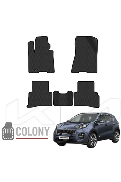COLONY Kia Sportage SUV 2016-2021 Uyumlu Hücreli Premium Eva Paspas Seti Tam ...