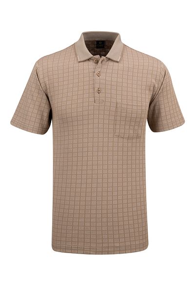 Çizgi Triko Ανδρικό μπλουζάκι Polo Neck Classic Fit με τσέπη - 5117