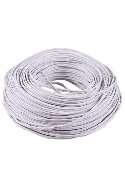 flores Speaker cable, white, 2 x 1.5 mm, 100 m / roll
