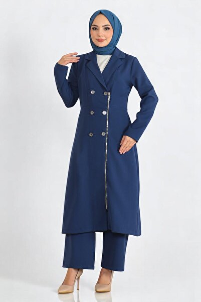 Missvalle Σετ με φερμουάρ και λεπτομέρειες με κουμπιά Indigo 19219