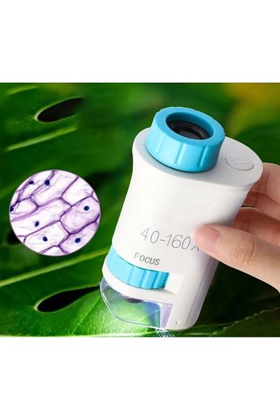 APEXİ Handheld Microscope for Tiny Inventors in Blue Color